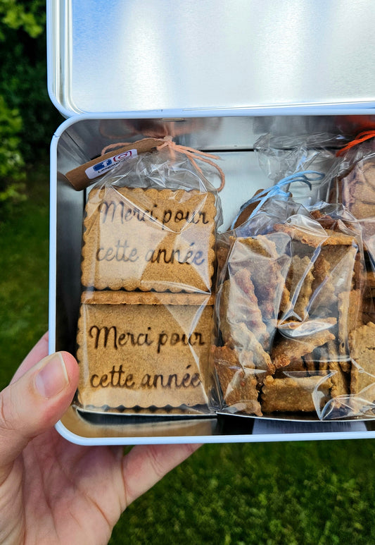 BOÎTES à Biscuits MERCI POUR CETTE ANNEE
