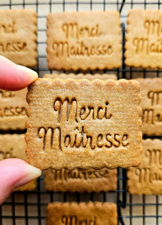 Biscuits sucrés MERCI MAITRESSE
