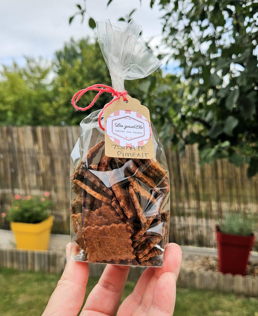 Biscuits Salés TOMATE et PIMENT DE BRESSE