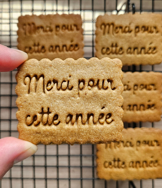 Biscuits sucrés MERCI POUR CETTE ANNEE