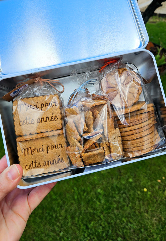 BOÎTES à Biscuits MERCI POUR CETTE ANNEE